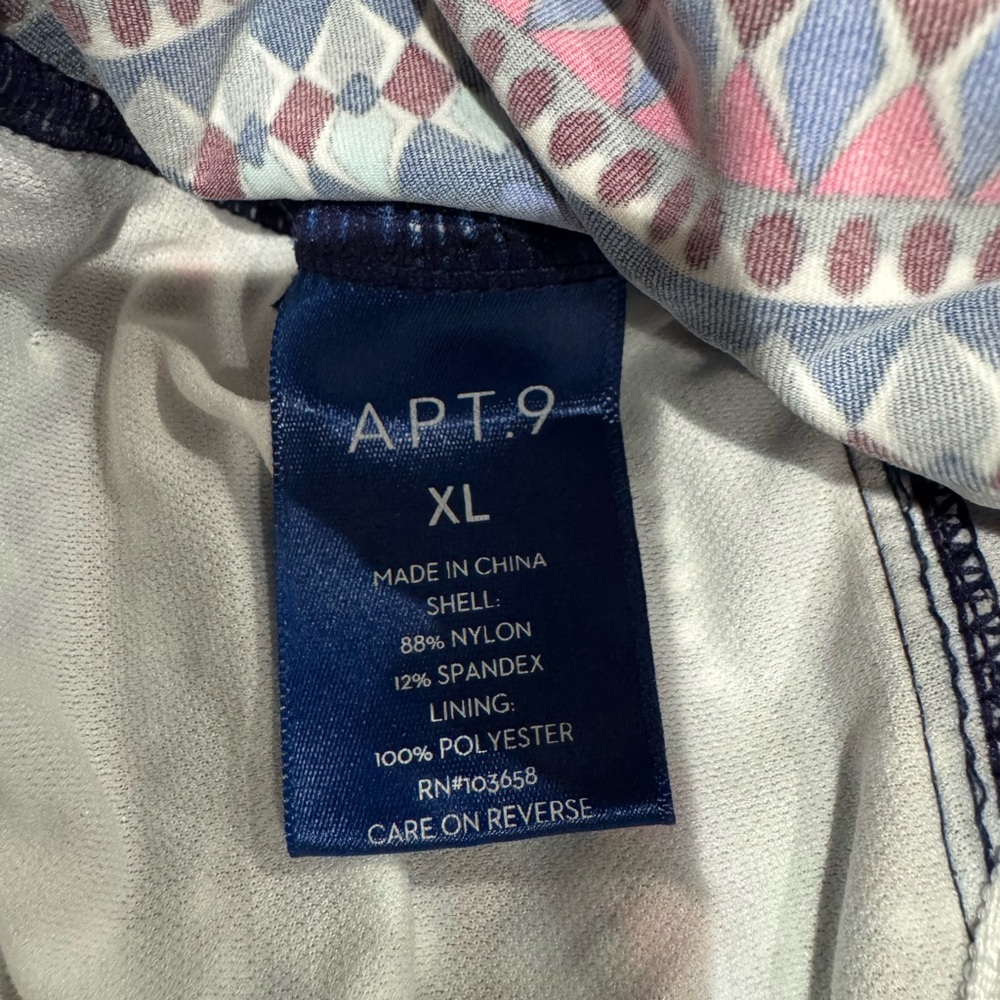 NWT Apt 9 tankini swimsuit top womens XL - Picture 7 of 7